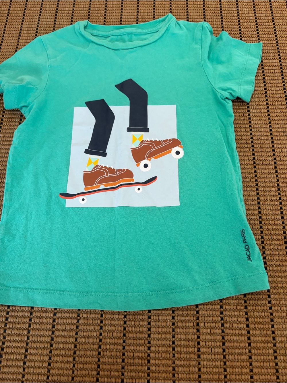 Jacadi Teal Skateboard Graphic Short-Sleeve Tee